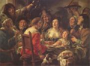 The King Drinks Celebration of the Feast of the Epiphany (mk05) Jacob Jordaens